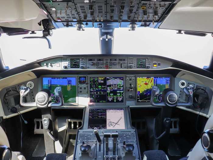 The cockpit is also state-of-the-art with Bombardier