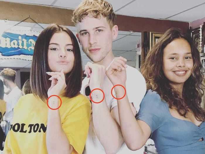 Selena Gomez, Tommy Dorfman, and Alisha Boe all got tattoos to commemorate their work on "13 Reasons Why."