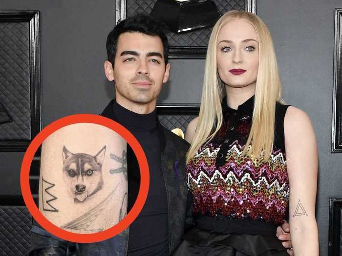 Joe also has a couple of matching tattoos with his wife, Sophie Turner.