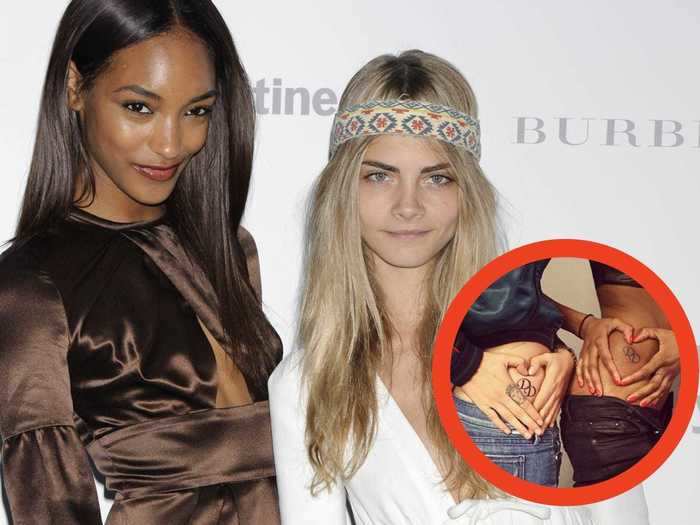 Delevingne has another matching tattoo with fellow supermodel Jourdan Dunn.