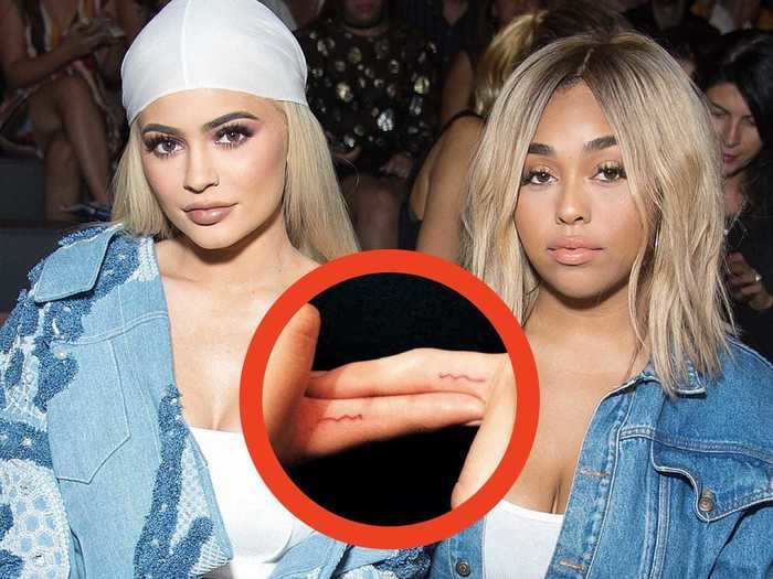 Jenner also has matching ink with her former best friend Jordyn Woods.