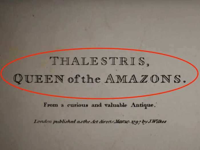 She also learned about the myth of Thalestris, a warrior queen.