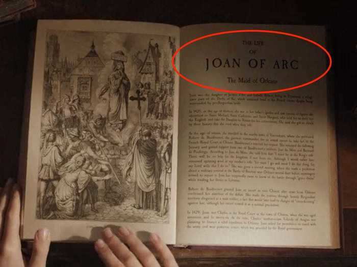 Enola read about Joan of Arc as part of her education.