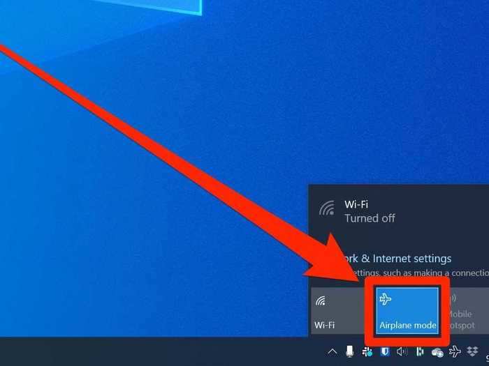 Your PC is in Airplane Mode