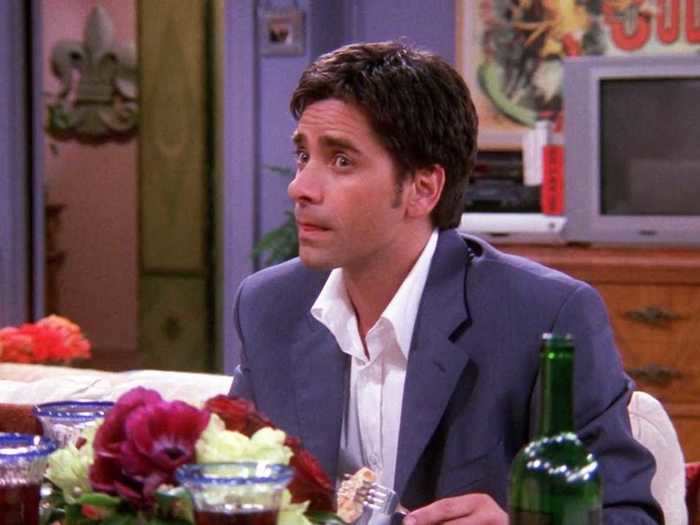 John Stamos played a potential sperm donor for Chandler and Monica.