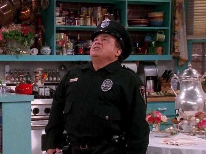 Danny DeVito played a stripper dressed as a cop at Phoebe