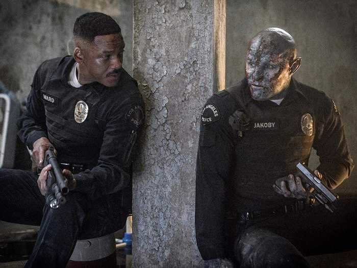 Smith struggled to win critics over as Daryl Ward in "Bright" (2017).