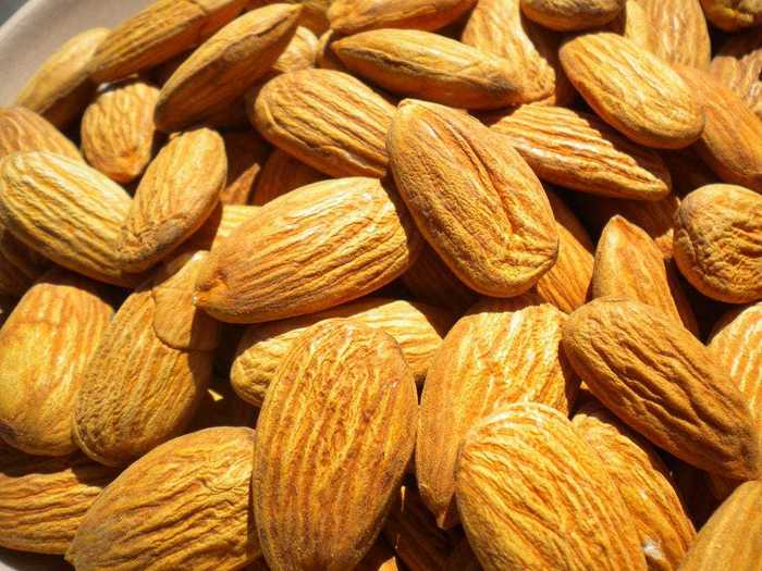 Almonds are instantly recognizable once they