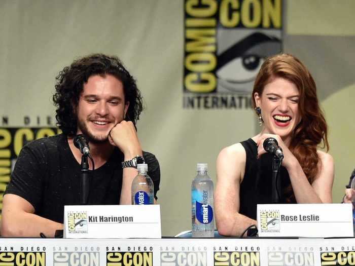 July 2014: Harington and Leslie attend San Diego Comic-Con together for a "Game of Thrones" panel. They were spotted arriving at the airport together.