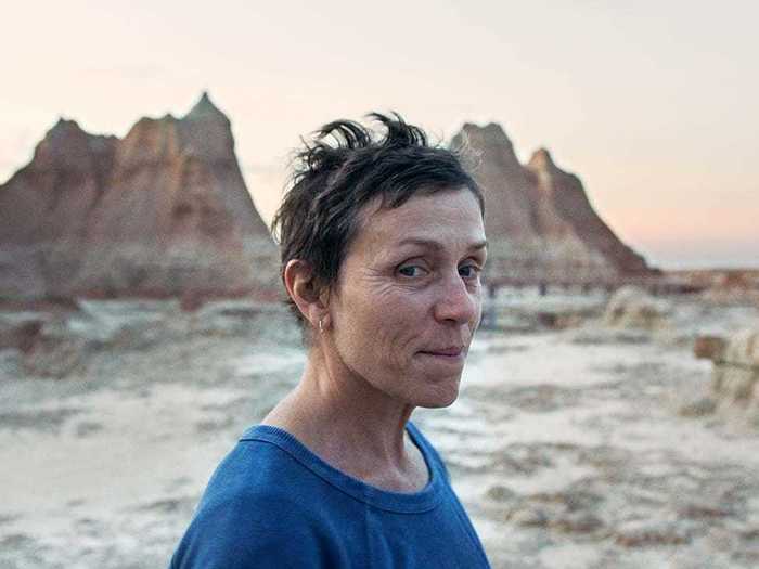 "Nomadland" may give Frances McDormand her next Oscar.