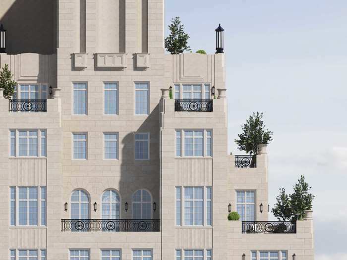 The 19-story complex will feature a facade of Indiana Limestone, the stone of choice for 1920s apartments on the Upper East Side and many iconic NYC buildings, like the Metropolitan Museum.