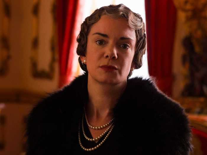 Victoria Hamilton played Queen Elizabeth, the mother of Queen Elizabeth II.