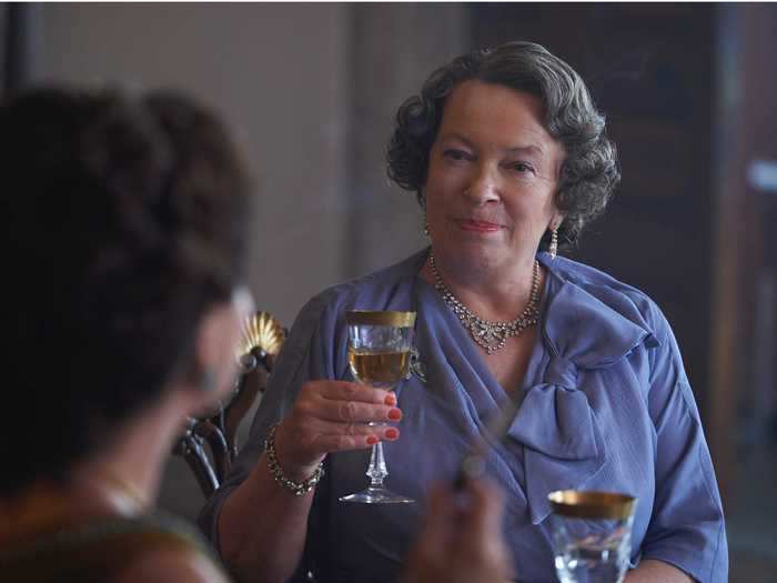 Marion Bailey plays the Queen Mother in seasons three and four.