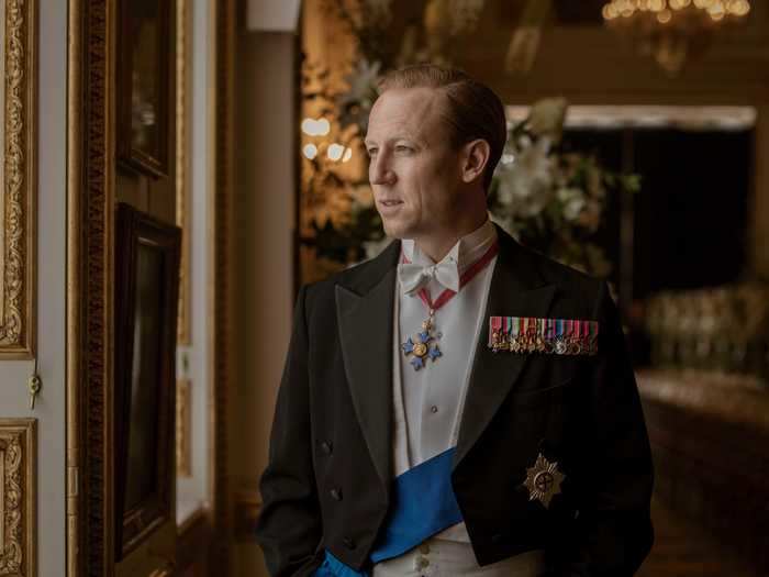 Tobias Menzies plays an older Prince Philip.