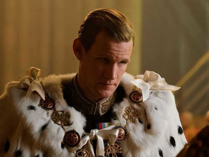 Matt Smith played Prince Philip, who married Elizabeth when she was still a princess.