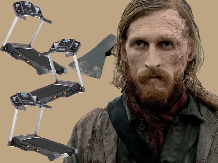 Austin Amelio, who plays Dwight, gave us one of the most unique responses involving treadmills.