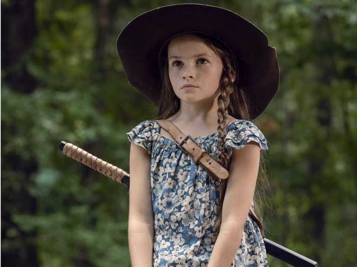 Cailey Fleming says she may not be as brave as Judith with her katana on the show.