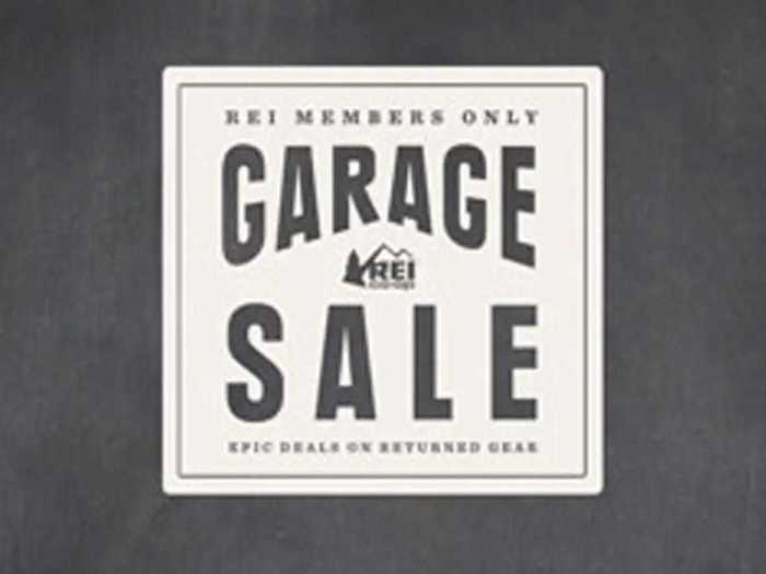 Access in-store REI Garage sales