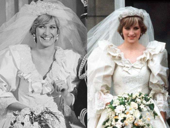 In 1982, Caroline Bliss played the new princess in a TV movie about the royal wedding.