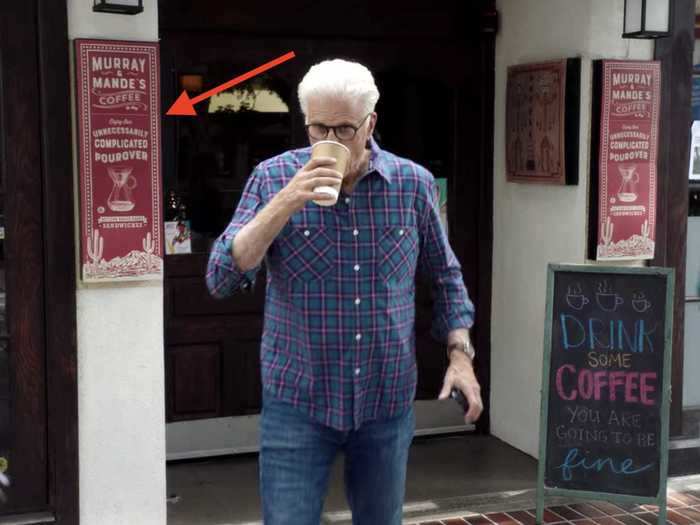 The coffee shop Michael visits on Earth was named after two of the show