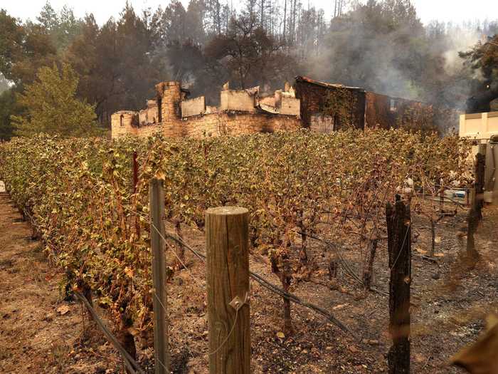 The Glass Incident Fire began raging through Northern California early Sunday morning. Three days later, at least 19 wineries and have been affected, from burnt buildings and warehouses to torched and smoked vineyards.