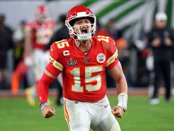 But Mahomes would once again rise to the occasion, leading the Chiefs on three successive touchdown drives in the final seven minutes of the game to lift the Lombardi Trophy.