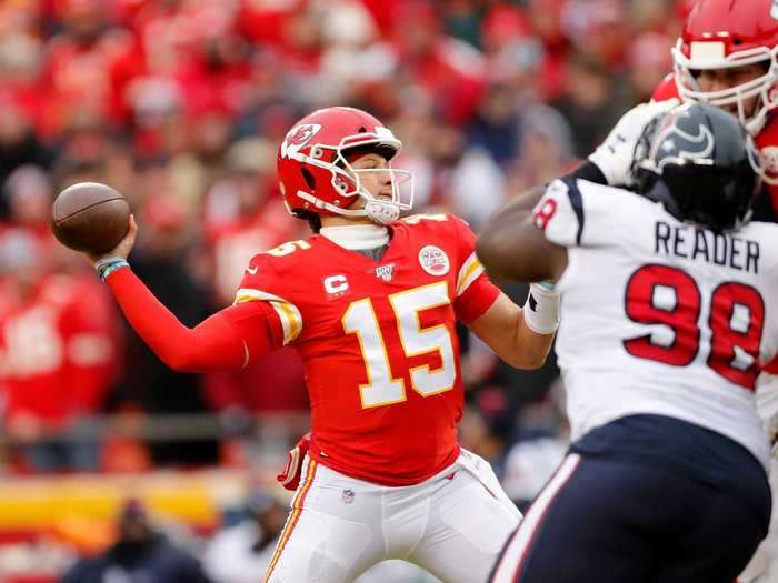 In the divisional round, things looked dicey for the Chiefs early, with the Houston Texans jumping out to an early 24-0 lead over Kansas City.