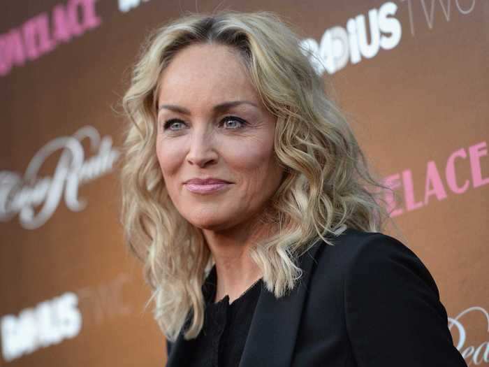 Sharon Stone said she adopted a child after having three miscarriages.