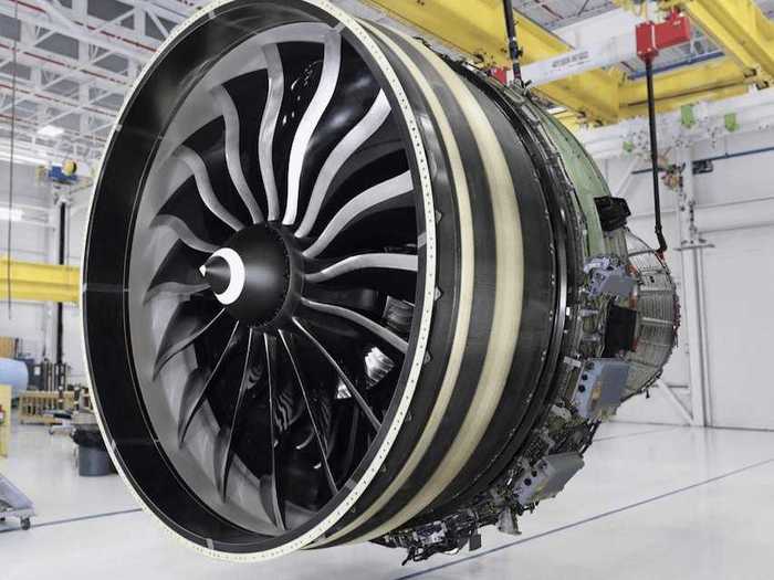 The massive engines are the exclusive powerplant for the 777X, having the world