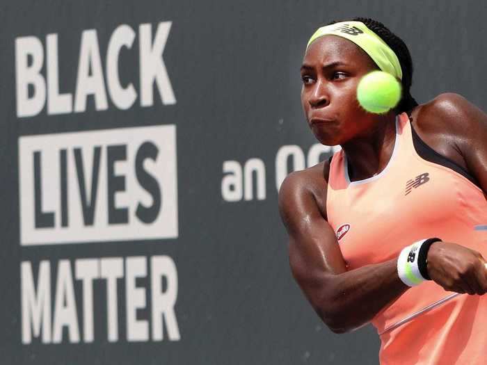 Still, she made plenty of strides — particularly off the court — in 2020, Gauff began using her platform to raise awareness of police brutality, and racial inequities in America after the death of George Floyd rocked the nation.