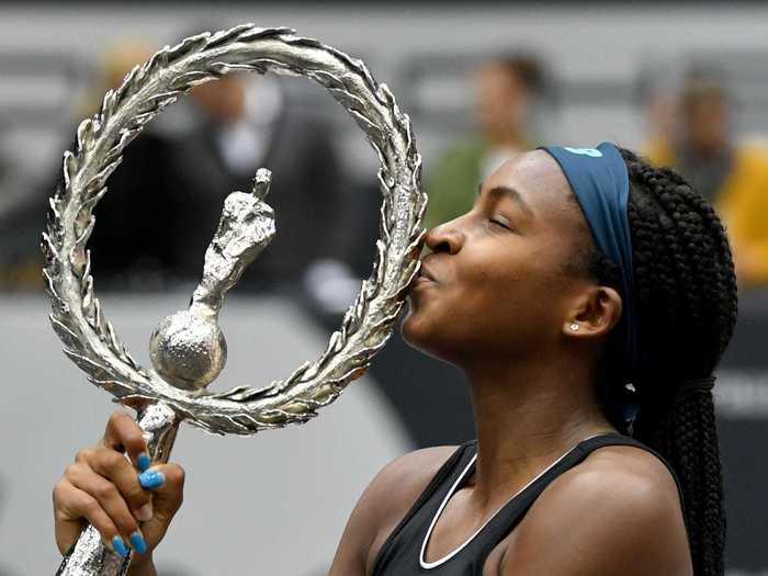 Gauff — who was 15 at the time — bounced back stunningly, breaking through win her first WTA title at the 2019 Linz Open to become the youngest player since 2004 to win a WTA singles title.