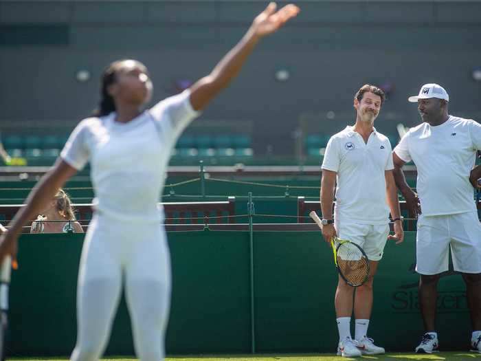 Around the same time, Gauff began training with Serena Williams