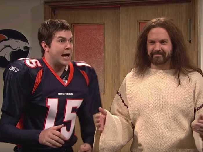 A skit of Jesus coaching NFL player Tim Tebow was called "disgusting" by viewers.