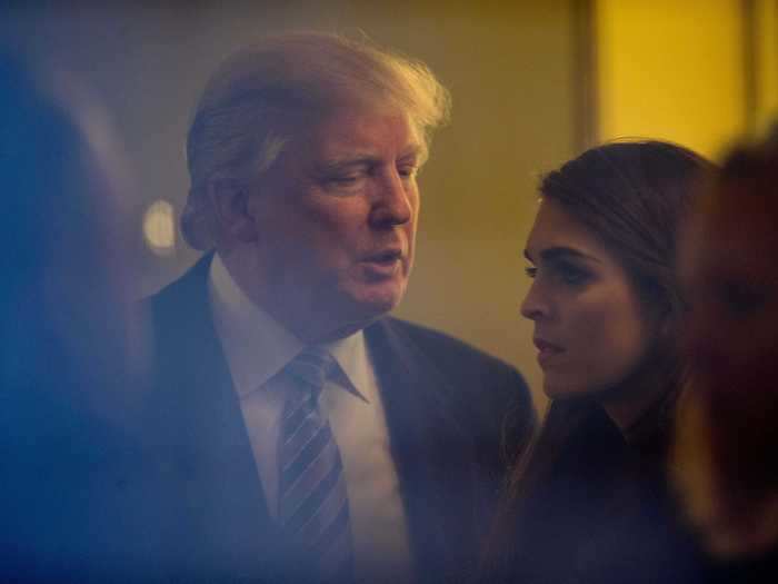 Hicks met patriarch Trump and quickly "earned his trust," Ivanka Trump told The New York Times for a June 2016 profile on the spokeswoman.