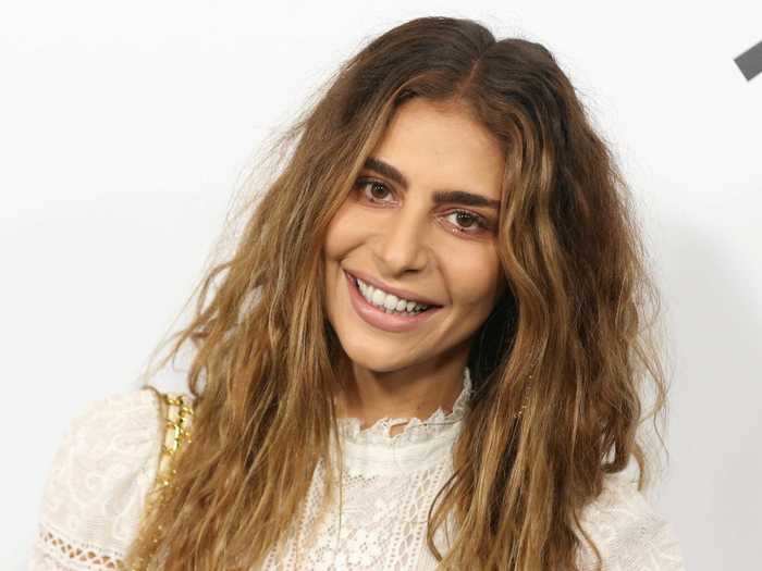 Actress Nadia Hilker is not covered in so many tattoos in real life.