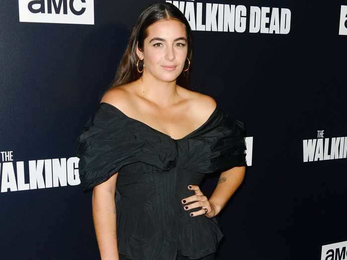 Actress Alanna Masterson filmed season six while pregnant and cleverly hid it on set.