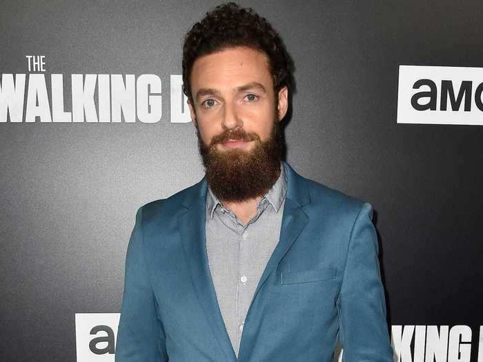 Actor Ross Marquand has a full head of hair to tame for the show.