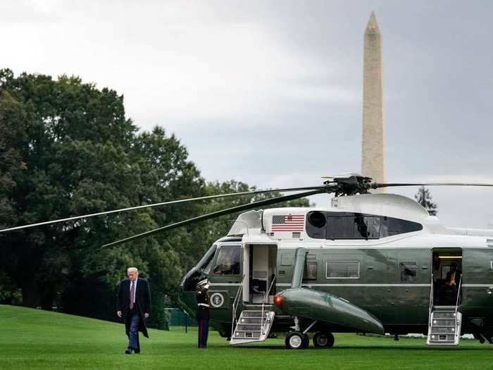 A Marine assigned to the military unit that flies Marine One