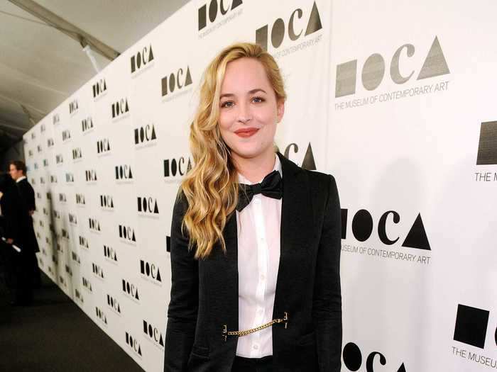 At another gala in 2011, the actress went for a daring menswear look, choosing a black bow tie, white shirt, black blazer, black pants, and heels.