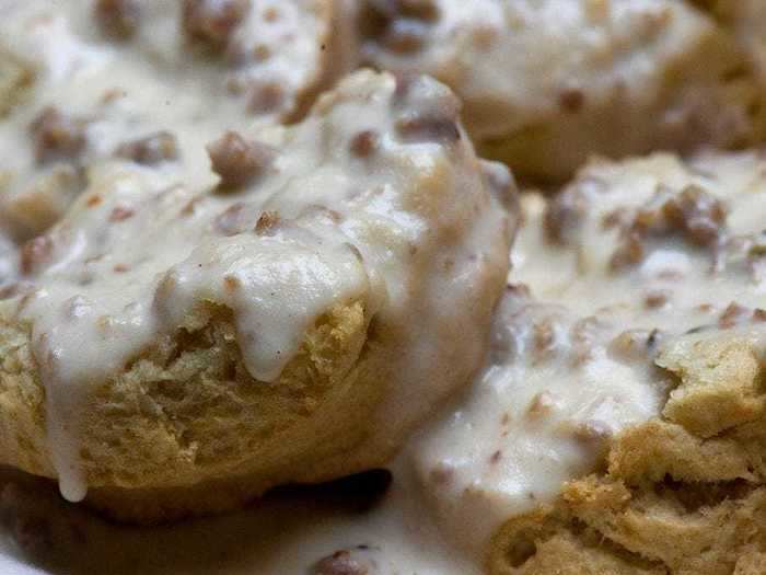 WEST VIRGINIA: Biscuits and gravy