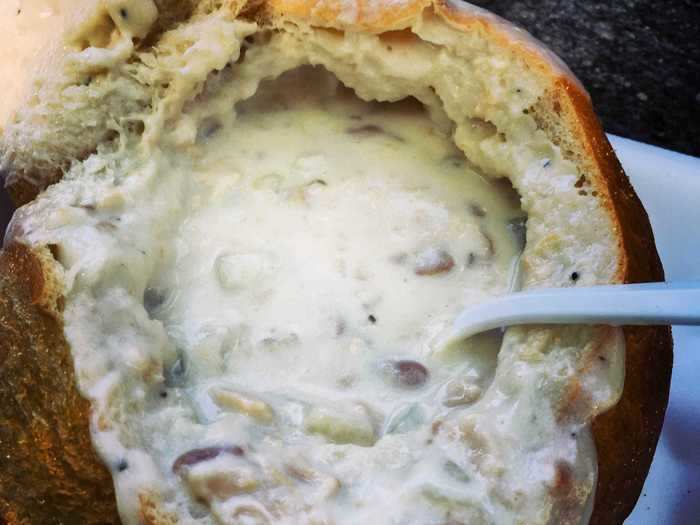 MASSACHUSETTS: New England-style clam chowder