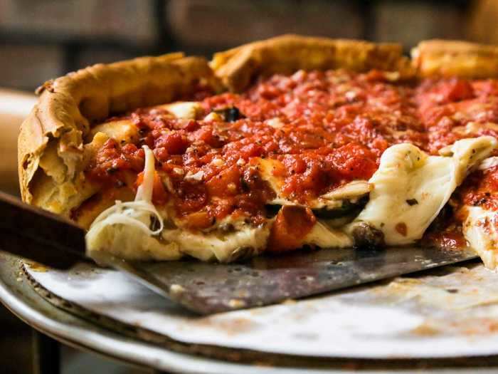 ILLINOIS: Deep-dish pizza