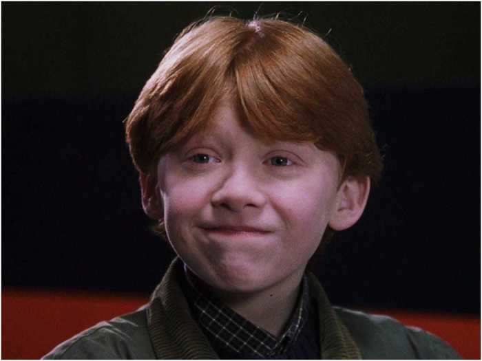 Rupert Grint got the part of Ron by dressing up as a female drama teacher and rapping.