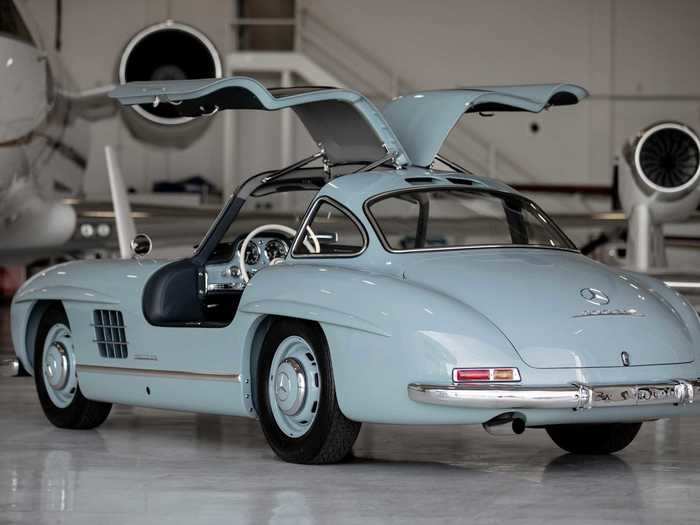 The eventual 300SL Gullwing wore design cues from Mercedes