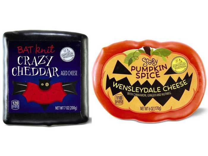 Make a festive cheese board with these Halloween-themed varieties.