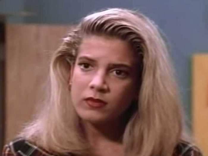 Tori Spelling, daughter of "90210" producer Aaron Spelling, played Donna Martin on the show.