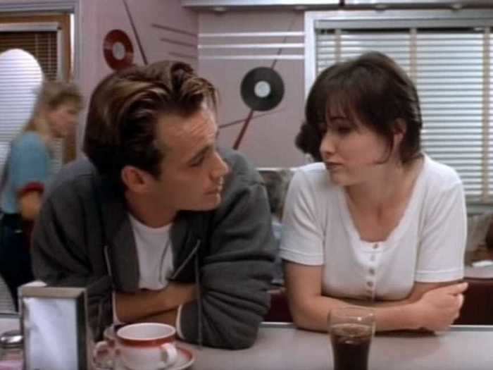 When in doubt, the characters would wind up at the Peach Pit, a retro diner that became a symbol of the TV series.