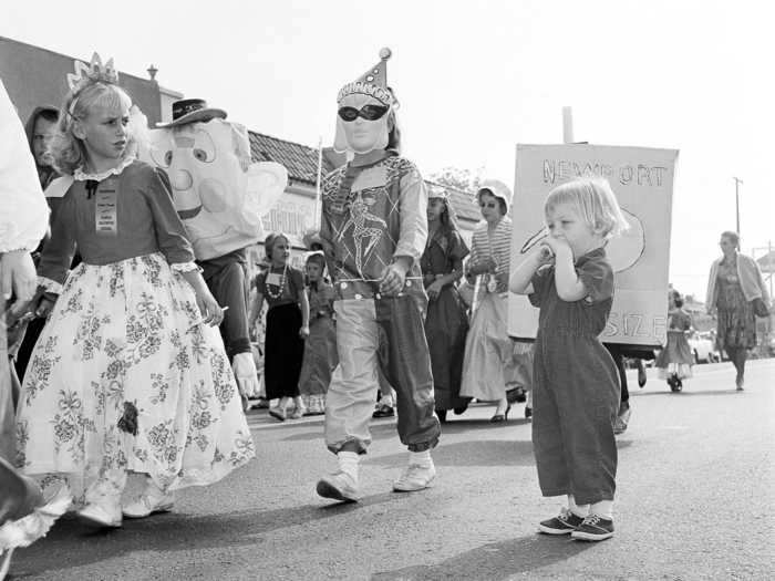 Costume parades gave kids the opportunity to show off their creativity.