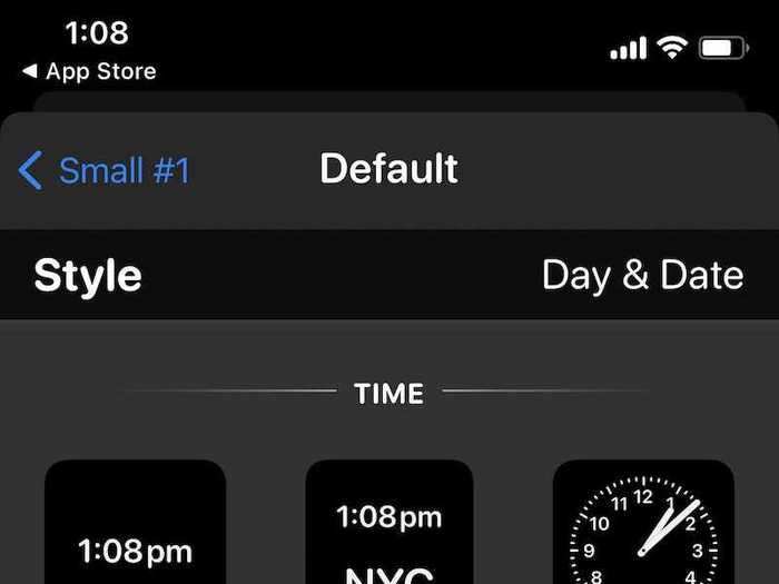 You can choose widgets that show the time, date, calendar information, photos, and more.