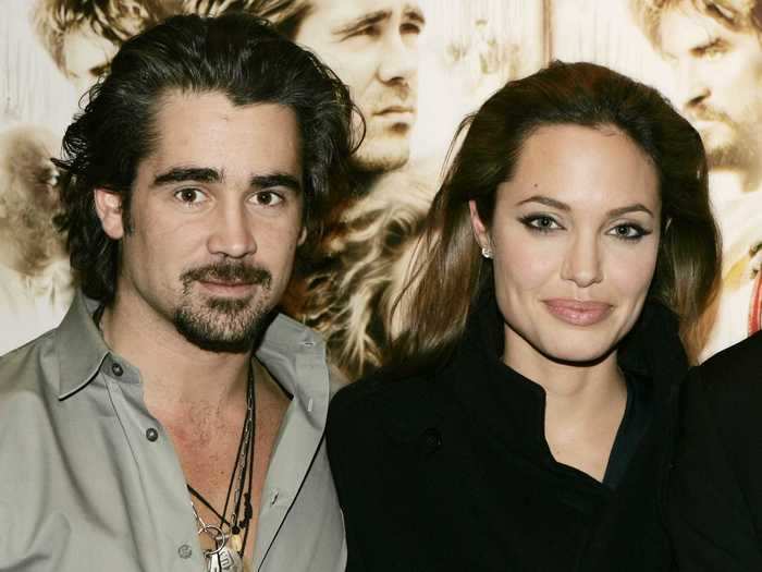 Colin Farrell and Angelina Jolie were rumored to be dating while they were filming "Alexander," in which Jolie played Farrell